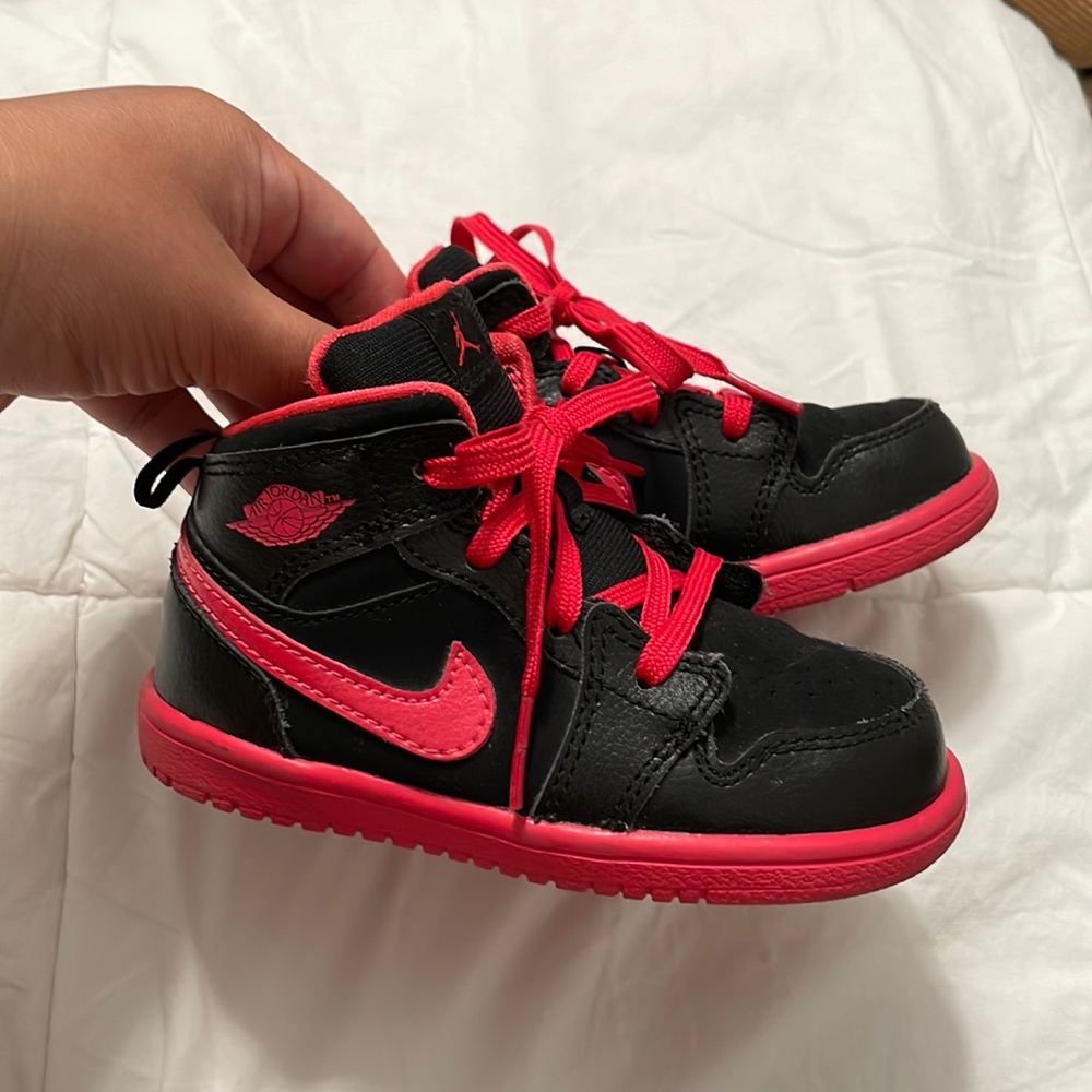 Black Infrared Nike AirJordan 1s